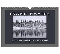SKANDINAVIEN (Wandkalender 2026 DIN A4 quer), CALVENDO Monatskalender: Skandinavien, Landschaften in Norwegen, Finnland und Schweden
