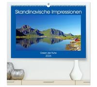 Skandinavische Impressionen - Oasen der Ruhe (hochwertiger Premium Wandkalender 2026 DIN A2 quer), Kunstdruck in Hochglanz: Ruhige Stimmungsbilder aus Skandinavien, die zum Träumen einladen