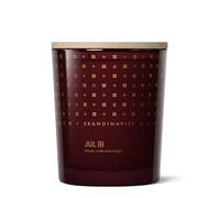 Skandinavisk JUL Candela profumata "Christmas" con 2 stoppini, edizione speciale, note profumate: pan di zenzero al forno, chiodi di garofano invernale e arance speziate, formula vegana, 350 g