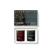 Skandinavisk Yuletide - Set regalo di 2 candele profumate JUL 'Christmas' e Skog 'Forest', formula vegana, 2 x 65 g