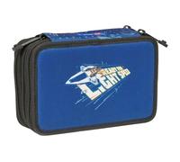 SKANDO BAGS Etui a 3 scomparti con contenuto LEGO® City, Space Explorer: 3 scomparti con cerniere. Contiene 4 matite, 18 matite colorate, gomma, temperamatite, righello e altro. Elegante e organizzato