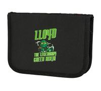 SKANDO BAGS LEGO NINJAGO, Lloyd : elegante astuccio con cerniera LEGO 1x1 con contenuto certificato CE e strumenti di scrittura importanti