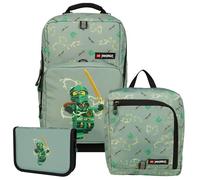 SKANDO BAGS LEGO NINJAGO Lloyd - Set di 3 zaini per la scuola, Lego Ninjago, Spinjitzu Master, Optimo Starter - Set di 3 zaini