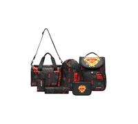 SKANDO BAGS LEGO NINJAGO Lloyd - Set di 6 zaini per la prima elementare, che combina un design giocoso con funzionalità e comfort., Colore: rosso, Kai Schulranzen-Set