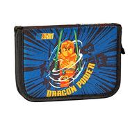 SKANDO BAGS Lego Pencil Box con Contenuto, Unisex Pencil Cases, Blue, One Size EU, Lego Ninjago, Arin