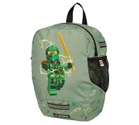 SKANDO BAGS Zaino per asilo LEGO NINJAGO, Spinjitzu Master: borsa leggera con spalline regolabili, targhetta per nome, tasca laterale a rete e riflettori su tutti i lati.