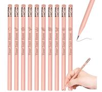 Skartam 60 matite personalizzate sfuse matite personalizzate con nome logo testo inciso #2 matita triangolare per bambini nomi studenti ritorno a scuola festa degli insegnanti EPink