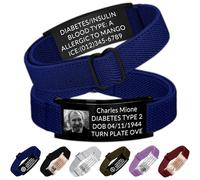 Skartam Braccialetto di allerta medica personalizzato per gli uomini Braccialetto identificativo informazioni mediche inciso personalizzato per le donne Braccialetti medici di emergenza personalizzati
