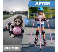 Skate Aid per bambini Pattinaggio a rotelle professionale con ruote da 2