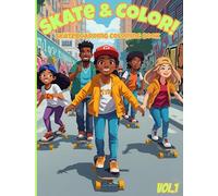 Skate & Color!: Coloring Book featuring awesome skateboarding trick illustrations to be colored for young skateboarding enthusiasts.