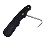 Skate Lace Tightener - Handheld Pulling Implement, Metal Compression Helper, Colapsible Rink Gadget | Figure Footwear Fitting Aid, Secure Grip Feature, Winter Sport Support Gear, Practice Session