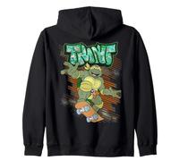 Skate Megamix classico retrò TMNT Mikey Ninja Turtles anni '80 e '90 Felpa con Cappuccio