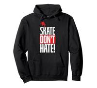 Skate Non odiare! Felpa con Cappuccio