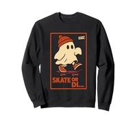 Skate o sparisci con un fantasmino in stile fumetto retrò Felpa