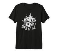 Skate or Die Skate - Skate or Die, Skate on Fire Maglietta Premium
