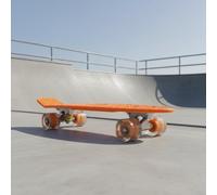 Skateboard Arancione 22 Pollici Materiale PVC Penny Board Arancione per Bambini
