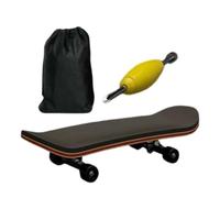 Skateboard con dita - Legno, 3,9 x 1,14 x 0,79 pollici Giocattoli da skateboard Prestazioni dei cuscinetti lisci | Tappetino in PU antiscivolo Giocattolo di allenamento con tastiera mini tasto per