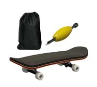 Skateboard con dita - Legno, 3,9 x 1,14 x 0,79 pollici Giocattoli da skateboard Prestazioni dei cuscinetti lisci | Tappetino in PU antiscivolo Giocattolo di allenamento con tastiera mini tasto per