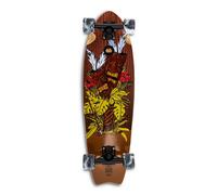 Skateboard Cruiser Fishtail Tiki Totem 30" Ghettoblaster