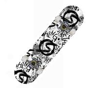 Skateboard da 70 x 20,3 cm, a 7 strati, in acero, per trucchi, adatto per principianti e bambini, ideale per longboarding e skateboard
