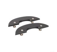Skateboard Deck Guards Plastic Head Tail Protection 5.12in | plastic build, protects deck head and tail, 5.12 inch size, black color, easy maintenance