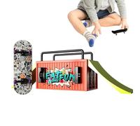 Skateboard Dita - 15x10,8x7,8 Cm Kit Skateboard Dito | Rampa Skate Park E Accessori - Robusto - Giocattoli A Dita Multiuso Per Coordinazione Motrice Interno ed Esterno Bambino