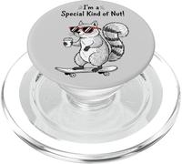 Skateboard divertente a forma di scoiattolo «I'm A Special Kind Of Nut» PopSockets PopGrip per MagSafe