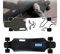 Skateboard elettrico, motore brushless da 350 W, velocità 15 km/h, portata 15 km, ruote da 7,4 cm, tavola in acero a 7 strati, ideale per principianti, adolescenti e adulti