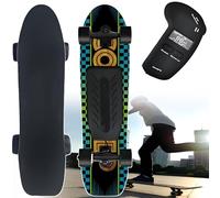 Skateboard elettrico professionale per adolescenti e adulti, motore senza spazzole da 24 km/h, portata 25 km, ricarica rapida 2 ore, ruote per tutti i terreni, capacità 150 kg, telecomando a 4
