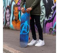 Skateboard in legno d'acero da cm 79x20, design Avengers