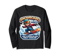 Skateboard Kid Like A Normal Kid Only Cooler - Pattino Divertente Maglia a Manica