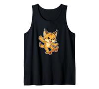 Skateboard Lynx Cat, Cartone Animato retrò Canotta