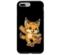 Skateboard Lynx Cat, cartone animato retrò Custodia per iPhone 7 Plus/8 Plus