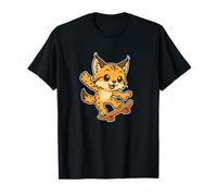 Skateboard Lynx Cat, Cartone Animato retrò Maglietta