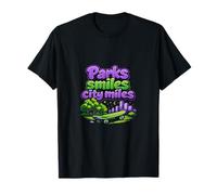 Skateboard Parks Smiles City Miles City Pride Design Maglietta