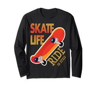 Skateboard Passion - Tavola da Pattinaggio Sport estremi Maglia a Manica