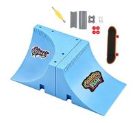 Skateboard per bambini con rampa liscia e divertente giocattolo per | Fingerskateboard Park, accessorio di allenamento per bambini, per ragazze, per tutti i giorni, scuola materna, aula