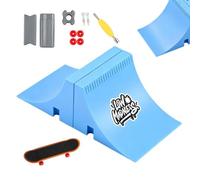 Skateboard per bambini con rampa liscia e divertente giocattolo per | Fingerskateboard Park, accessorio di allenamento per bambini, per ragazze, per tutti i giorni, scuola materna, aula