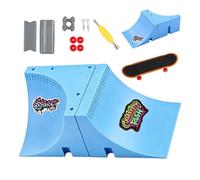 Skateboard per bambini con rampa per praticare, piccoli, lisci | Set da skateboard per bambini, per ragazze, casa, scuola, asilo, aula, sala giochi, compleanno, tipo E
