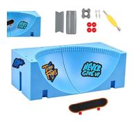 Skateboard per bambini con rampa per praticare, piccoli, lisci | Set da skateboard per bambini, per ragazze, casa, scuola, asilo, aula, sala giochi, compleanno, stile G