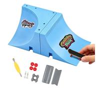 Skateboard per bambini con rampa per praticare, piccoli, lisci | Set di skateboard per bambini, per ragazze, casa, aula, camera da letto, festa, compleanno, Halloween, tipo "We E"