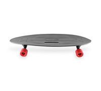Skateboard per bambini e ragazzi con rivestimento in pellicola di carbonio e ruote rosse Devil