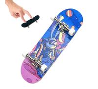 Skateboard per Dita in Legno - Mini Giocattoli da Terrazzo, Bici per Dita, Piccola Tavola Girevole, Gioco di Tasti per Sviluppare la Coordinazione, l'allenamento all'equilibrio, il Miglioramento delle