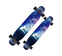 Skateboard Pro 46.8' Complete DoubleKick Deck Maple Wood (Color: A)