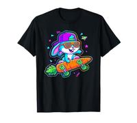 Skateboard retrò Anni '90 Skater Bunny Carrot Y2K Skateboarder Maglietta