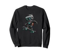 Skateboard Robot Costume per Un Look Cool Felpa