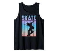 Skateboard, Skater Vibe Look nello Skate Park Canotta