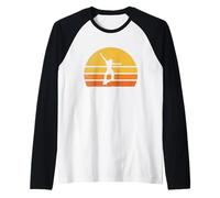 Skateboard, Skater Vibe Look nello Skate Park Maglia con Maniche Raglan