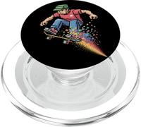 Skateboard Streetwear Pixel Skater 8 Bit Style PopSockets PopGrip per MagSafe