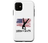 skateboard USA bandiera sport patriot trick equilibrio Custodia per iPhone 11